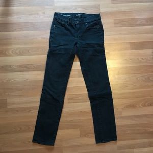 LOFT modern straight leg stretch denim size 0
